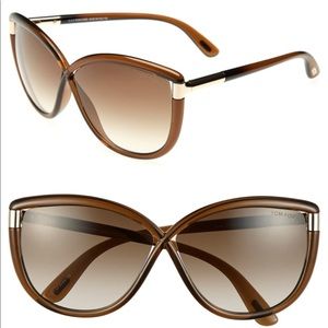 Tom Ford Abbey 63mm Oversized Sunglasses